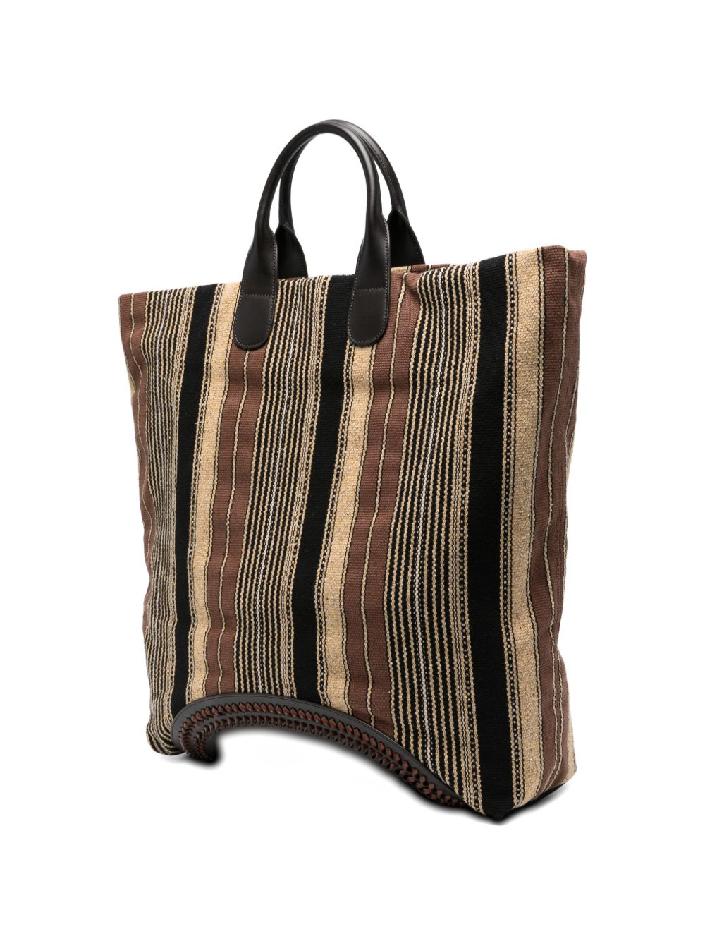 Emporio Armani Striped Tote Bag