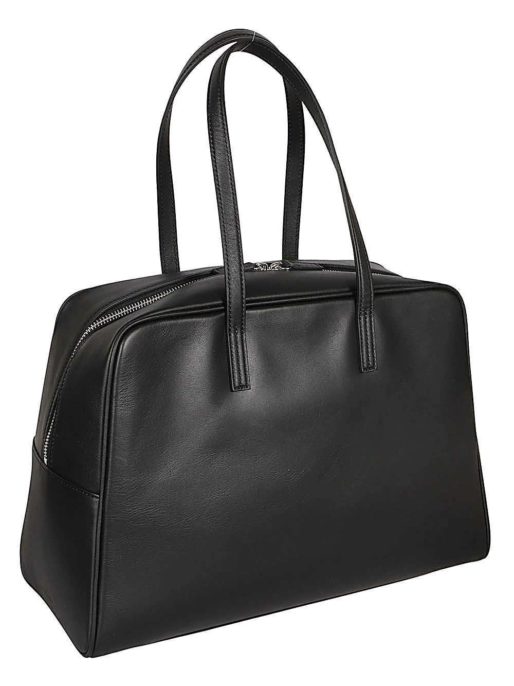 Mizuiro Large Leather Boston Bag