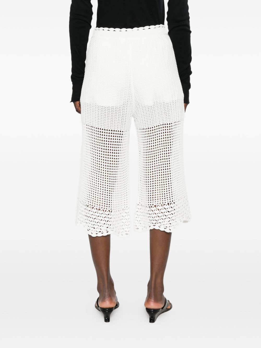 Iro Crochet Knit Wide-Leg Trousers