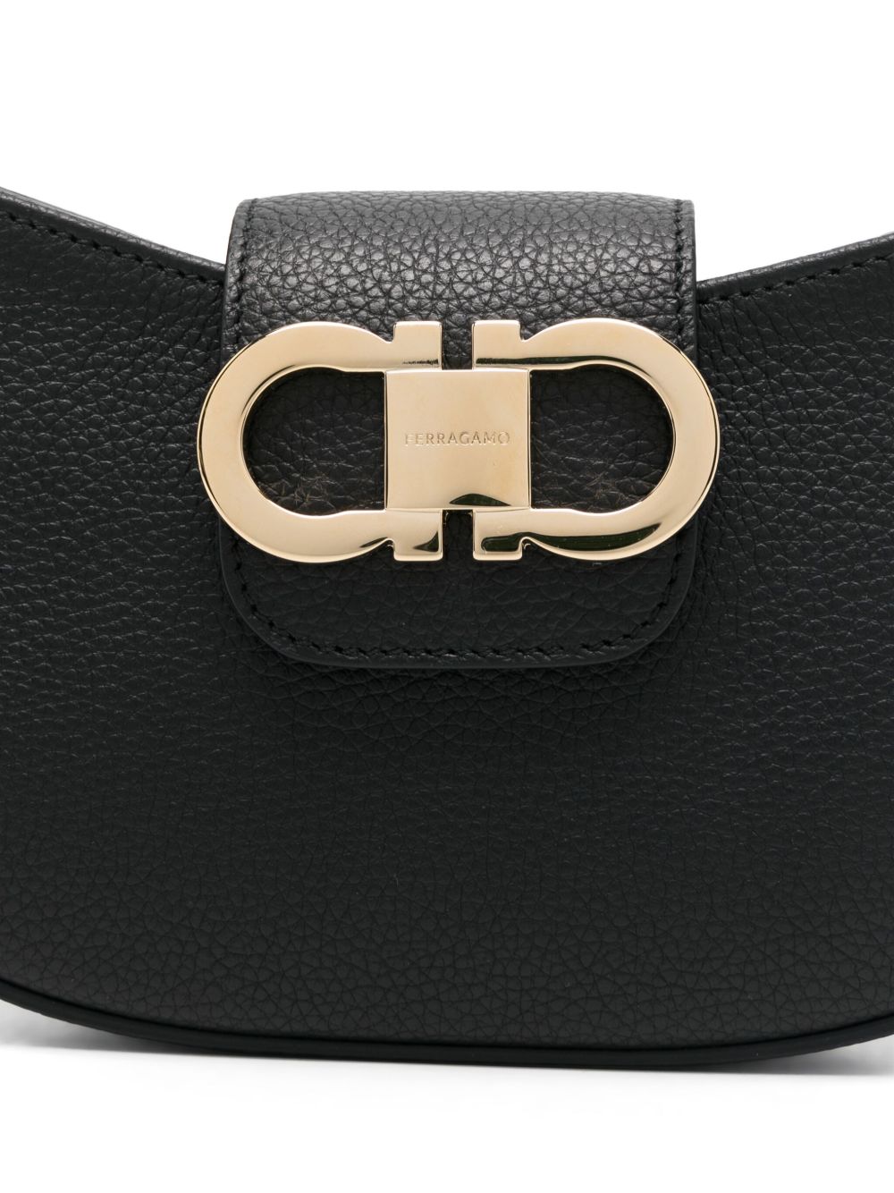 Ferragamo Gancini Zip Shoulder Bag