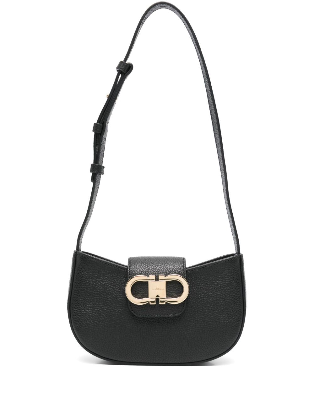 Ferragamo Gancini Zip Shoulder Bag