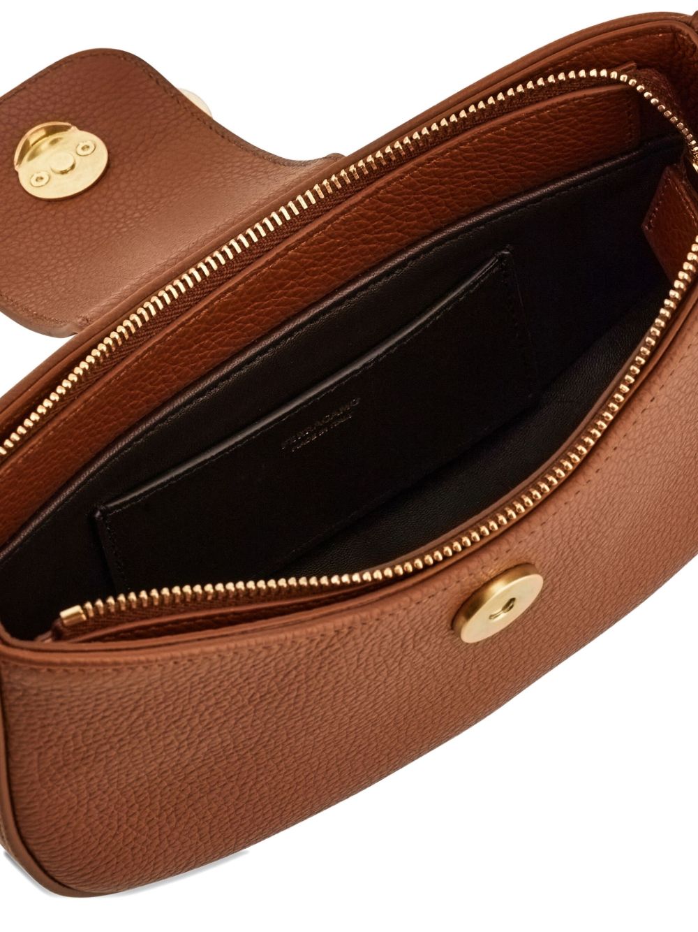 Ferragamo Gancini Zip Shoulder Bag