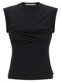 Alexander Wang Twisted Bust Layered Tank Top