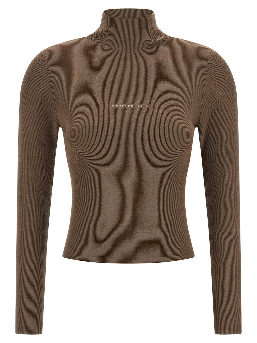 Alexander Wang Logo Ribbed Sweater