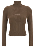 Alexander Wang Logo Ribbed Sweater