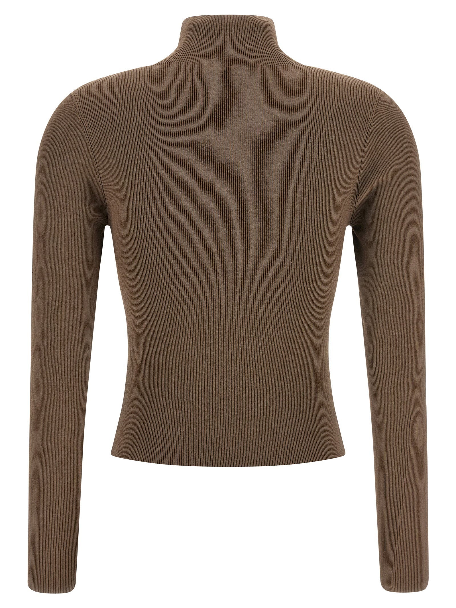 Alexander Wang Logo Ribbed Sweater