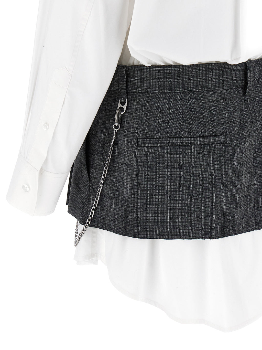 Alexander Wang Pre-styled Shirt Dress W Chain Dress