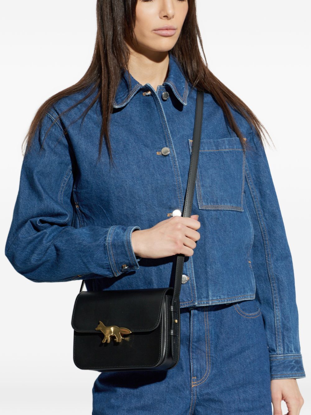 Maison Kitsuné Maison KitsunÃ© Fox Leather Bag