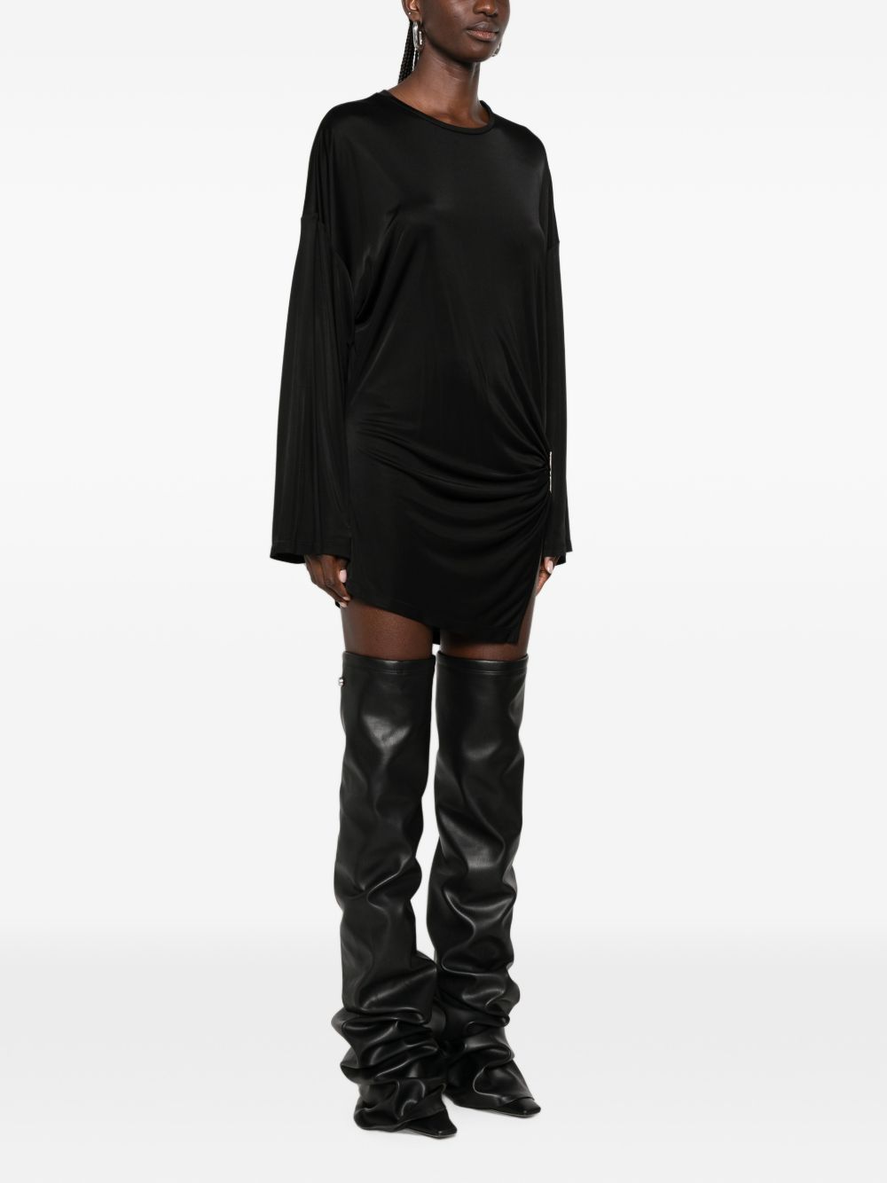 The Attico Gathered Mini Dress