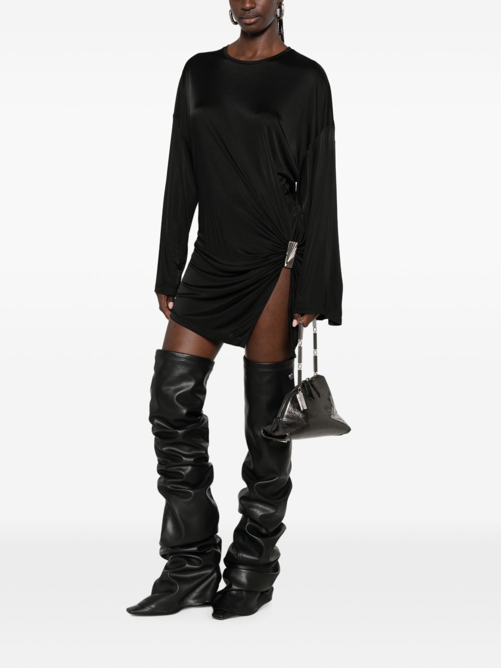 The Attico Gathered Mini Dress