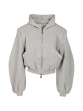 The Attico Logo Zip Sweater