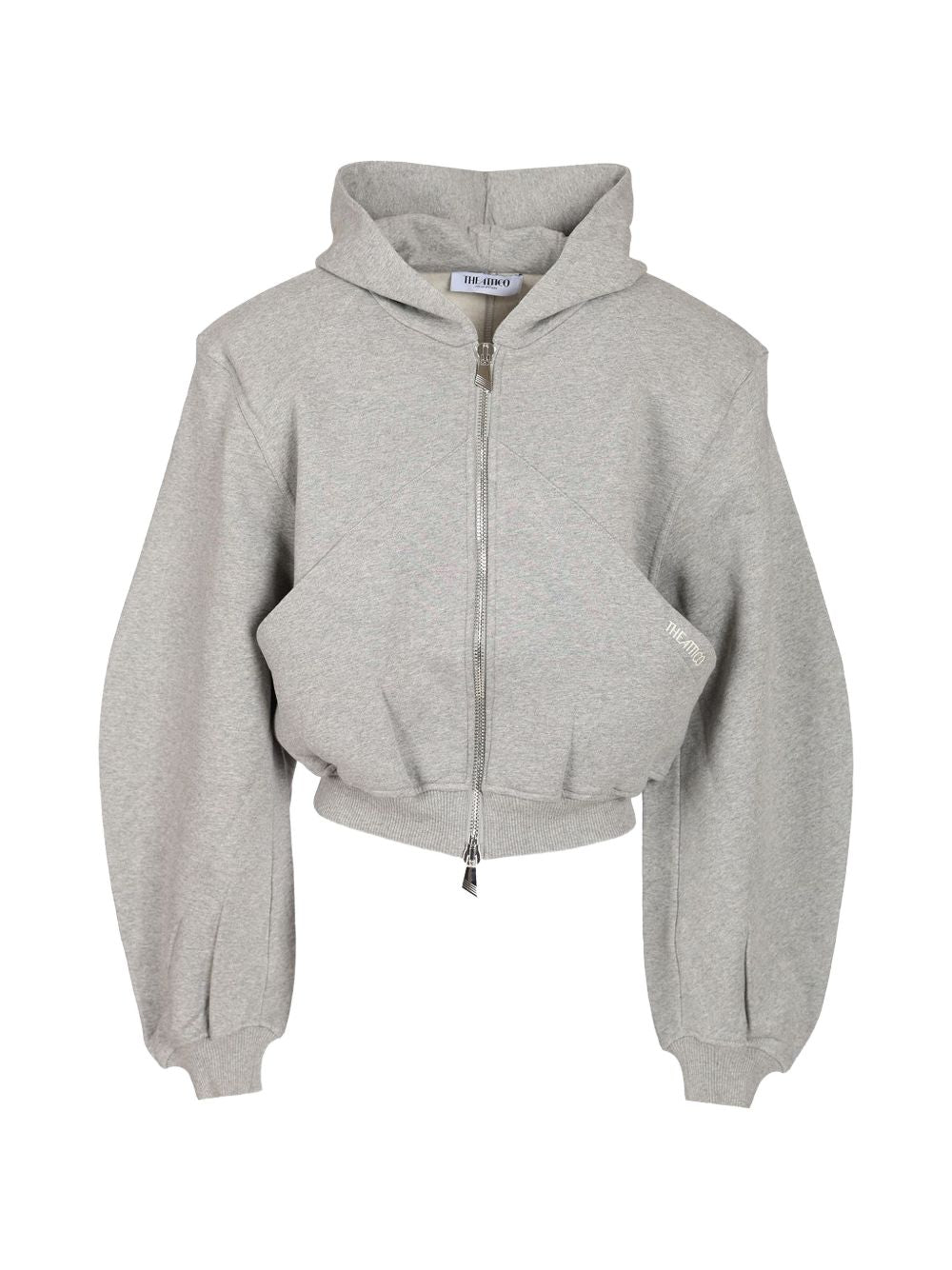 The Attico Logo Zip Sweater