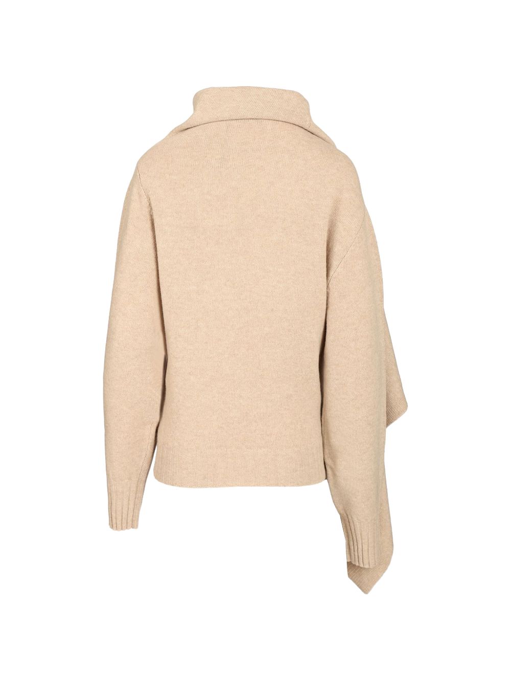 The Attico Roll Neck Scarf Sweater