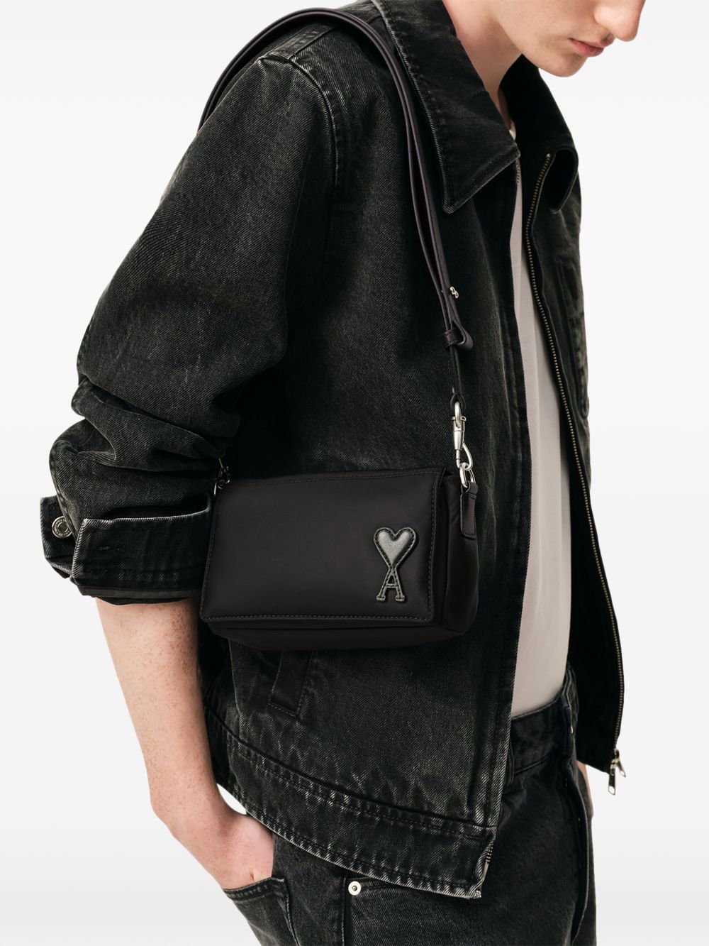 Ami Paris Padded Canvas Bag