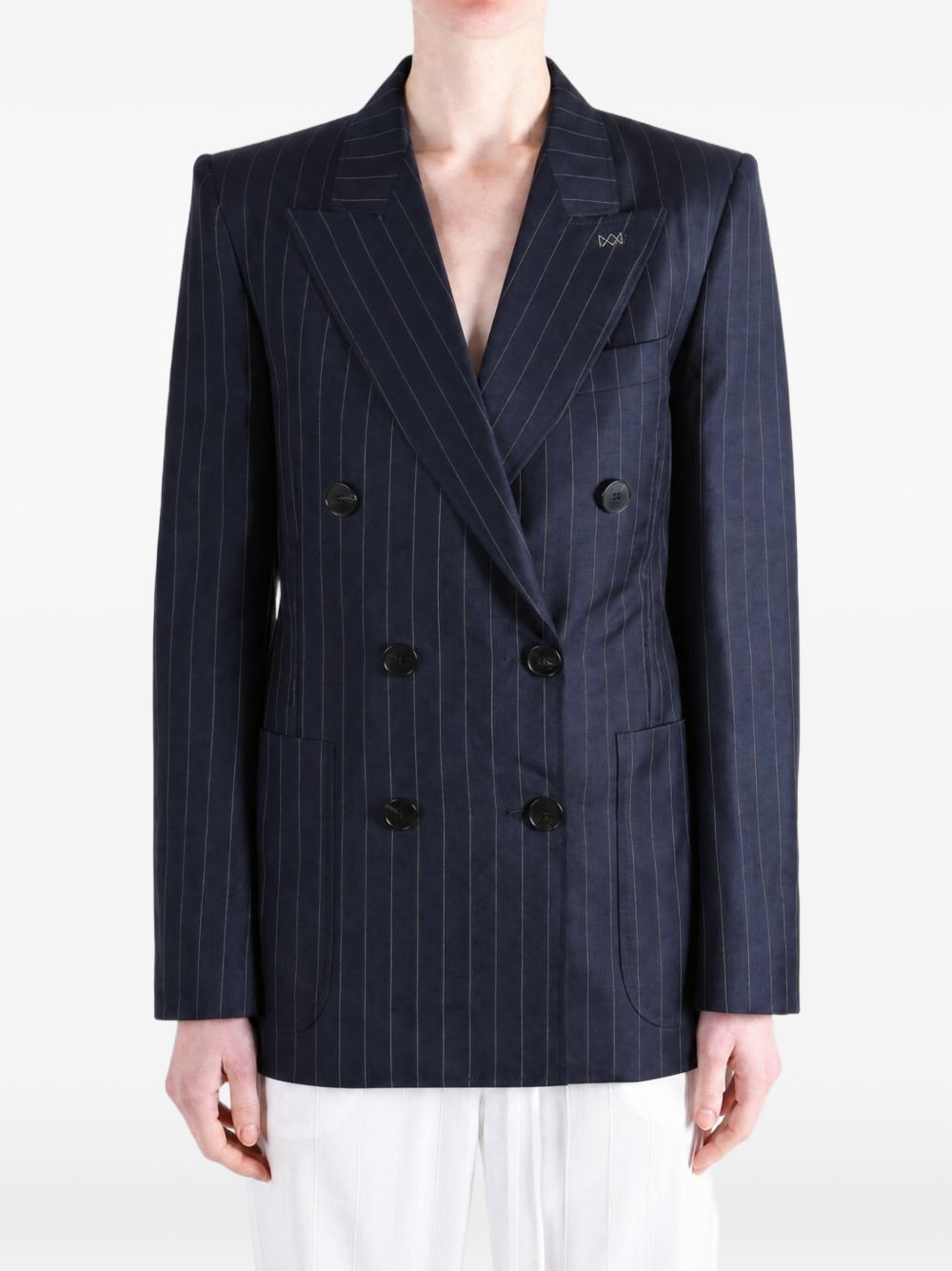 Givenchy Pinstripe Double-Breasted Blazer