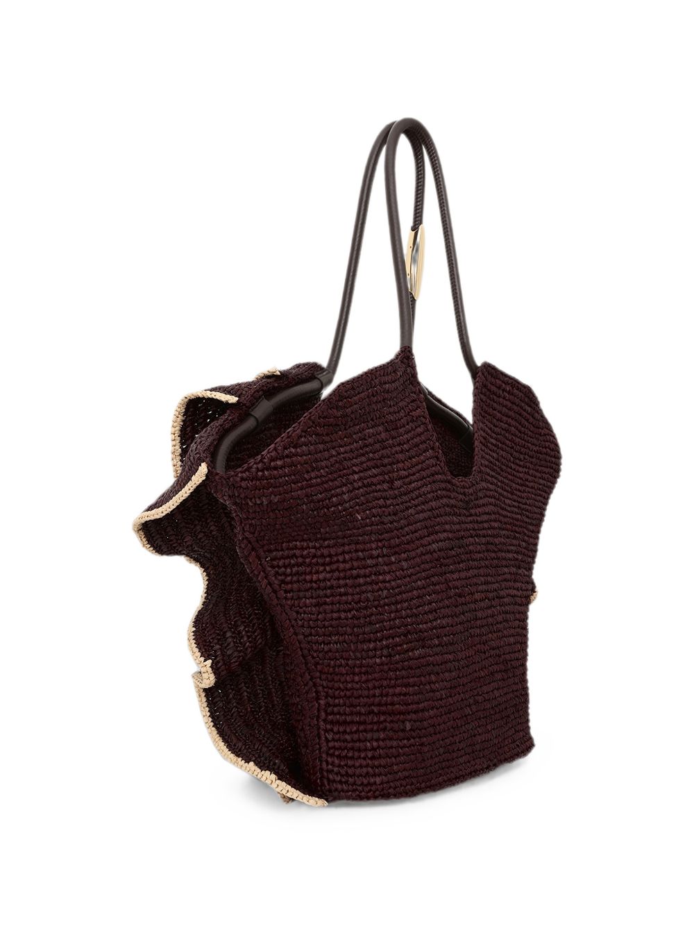 Zimmermann Woven Ruffle Tote