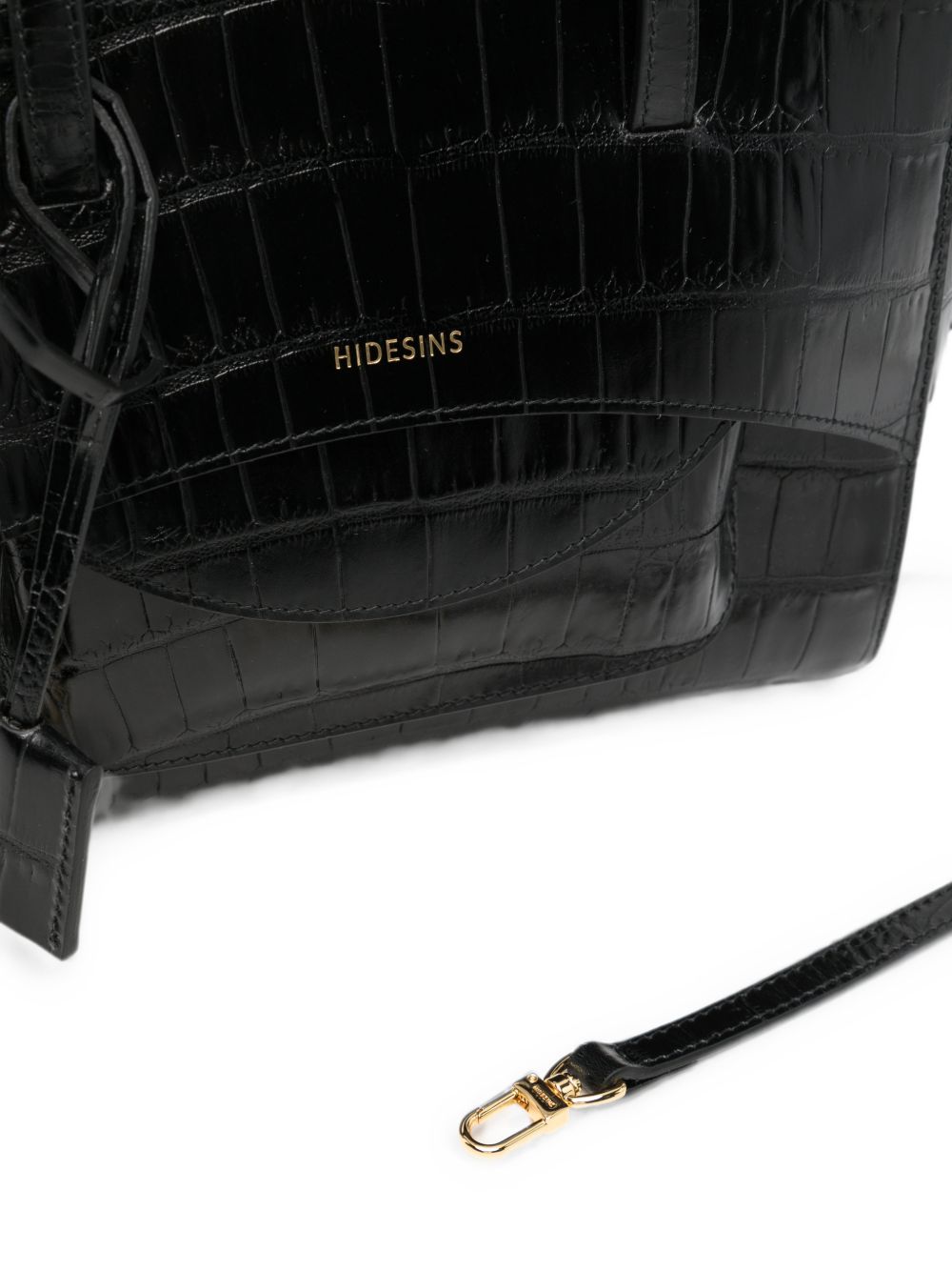 Hidesins Croc-Effect Top Handle Bag
