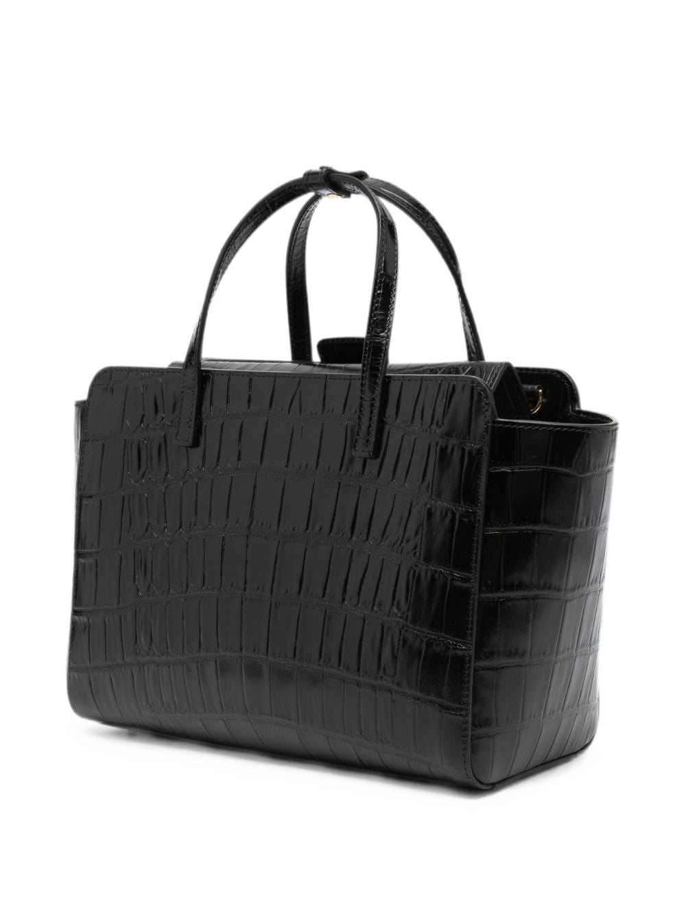 Hidesins Croc-Effect Top Handle Bag