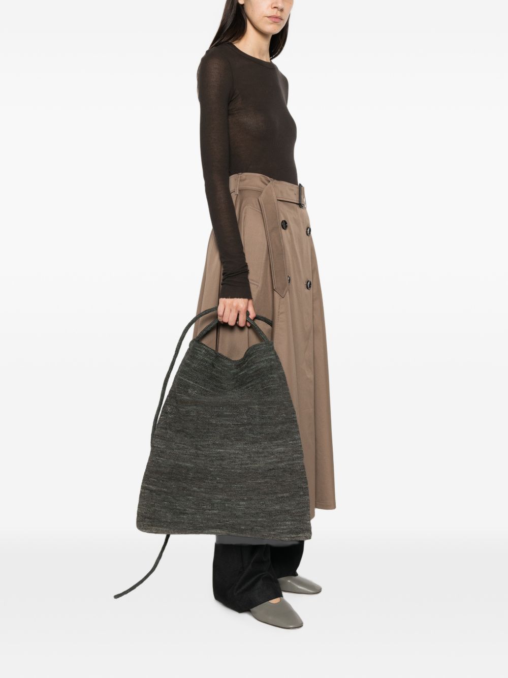 Sophie Digard Raffia Shoulder Bag