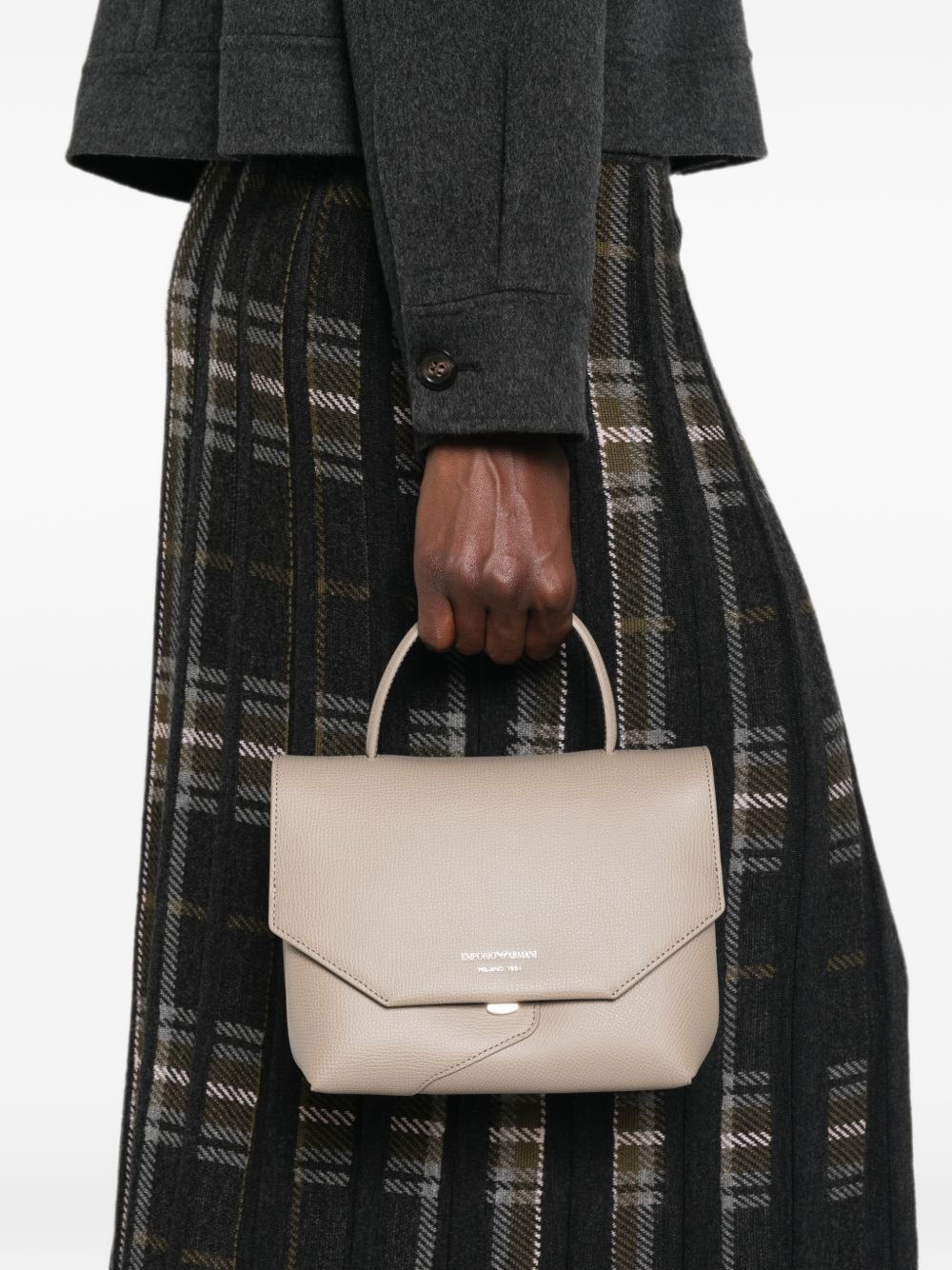 Emporio Armani Leather Top Handle Bag