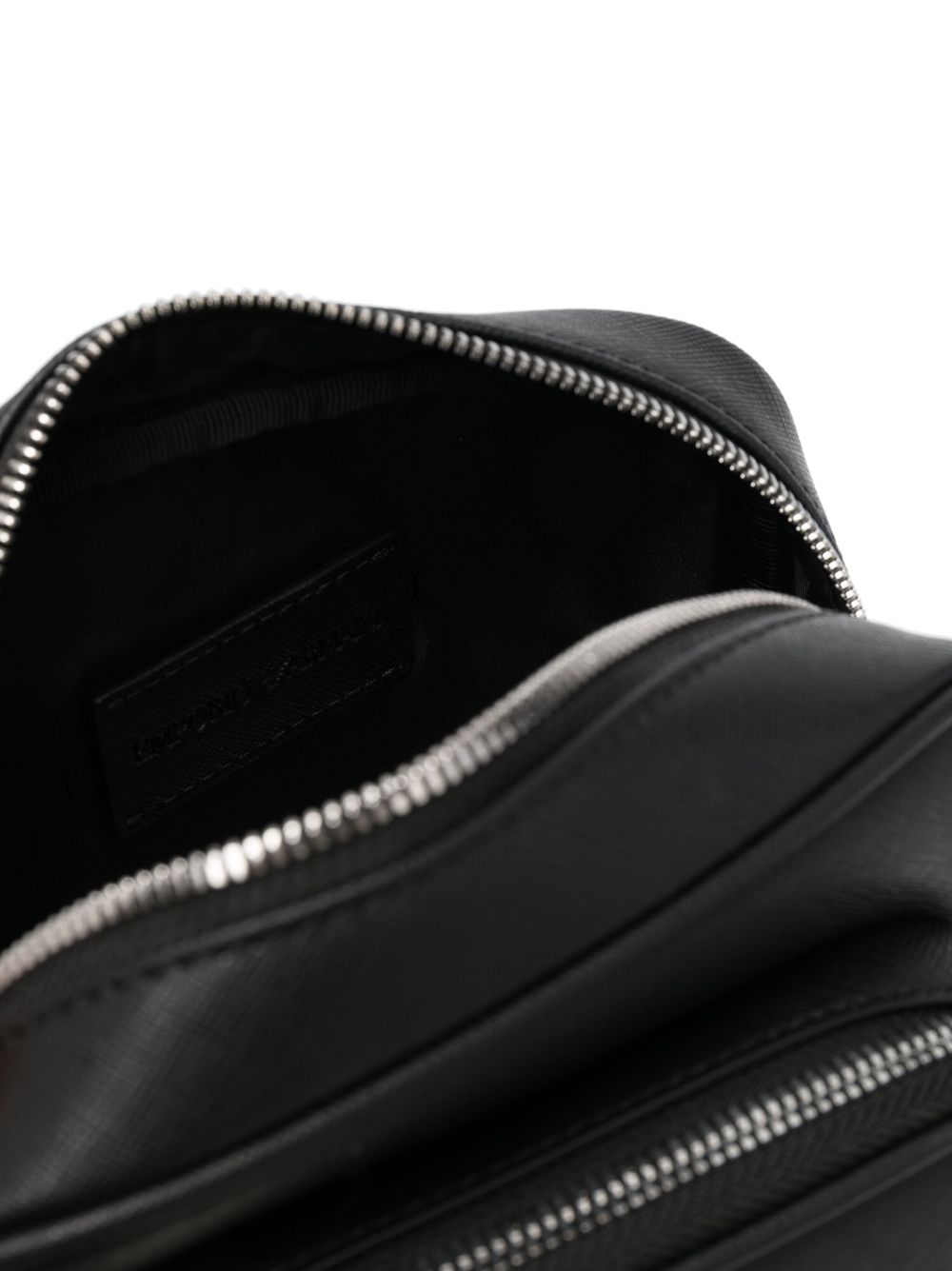 Emporio Armani Leather Top Zip Bag