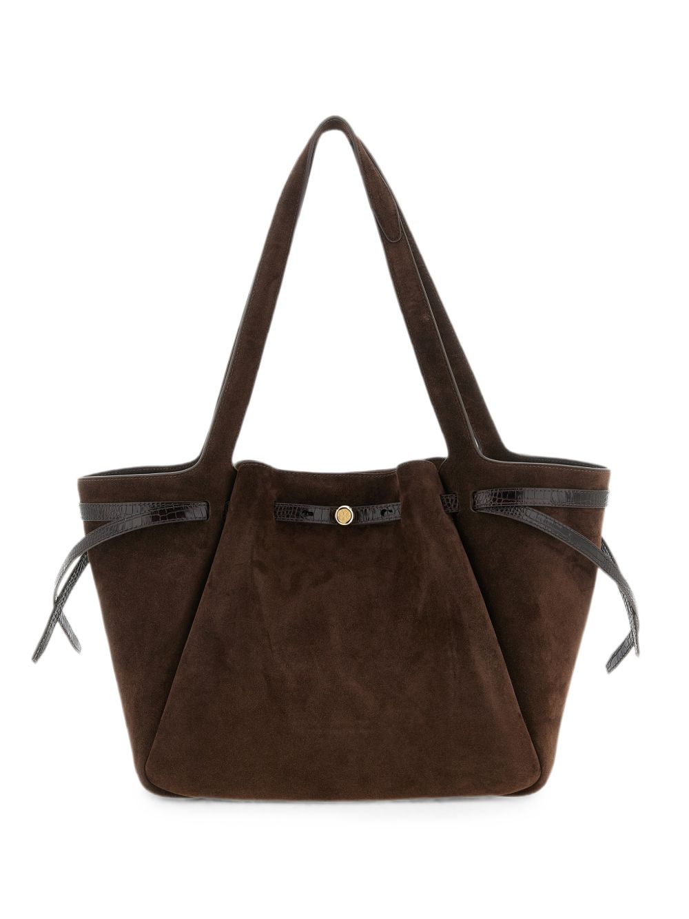 Tory Burch Romy Suede Leather Tote Bag