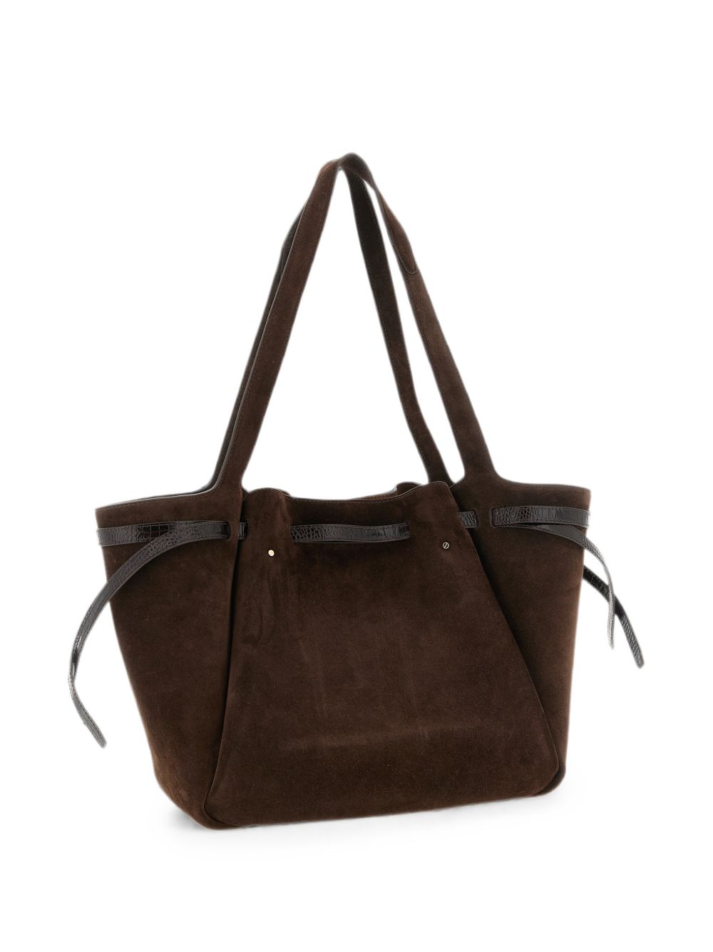 Tory Burch Romy Suede Leather Tote Bag