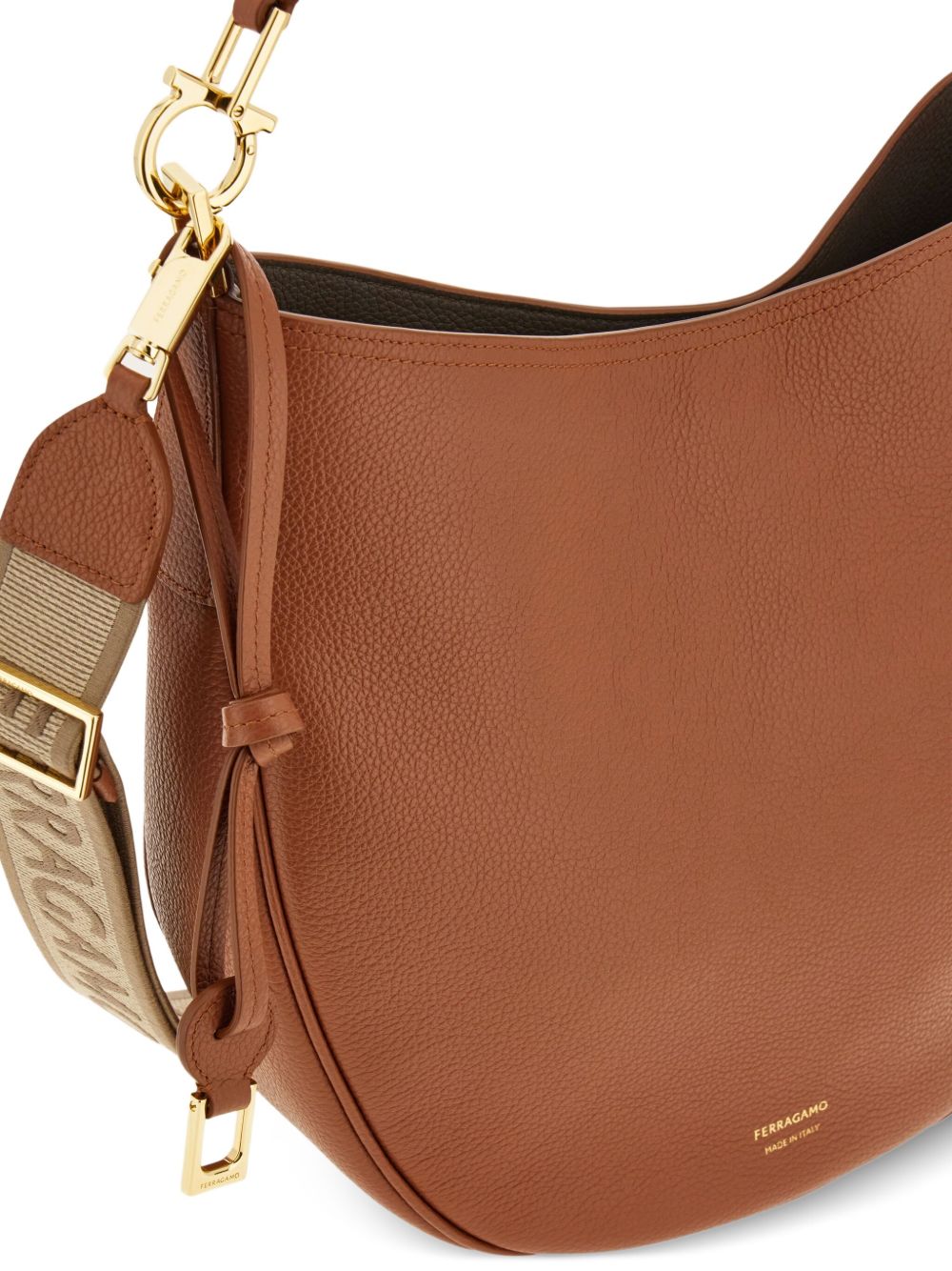 Ferragamo Medium Leather Hobo Bag