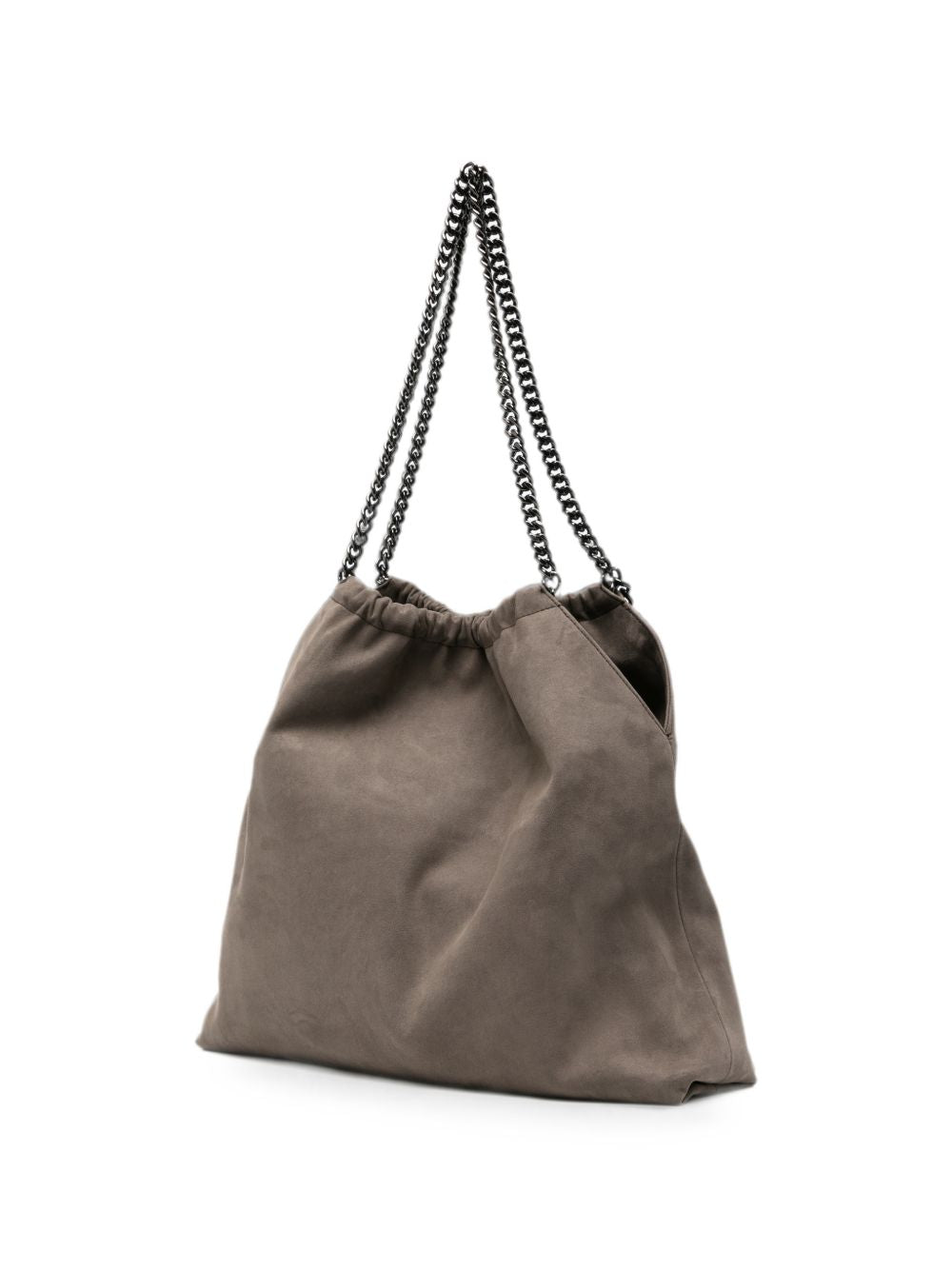 Stella McCartney Faux-Suede Ruched Bag