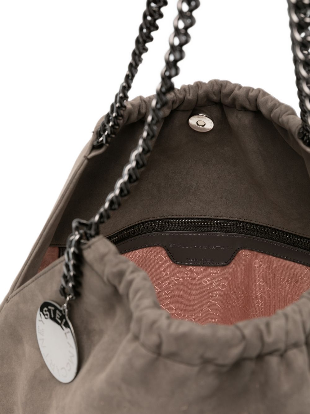 Stella McCartney Faux-Suede Ruched Bag