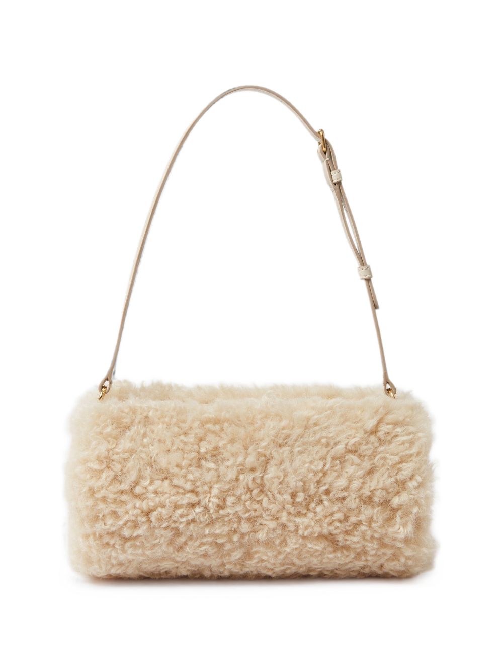 Stella McCartney Faux-Shearling Cylinder Bag