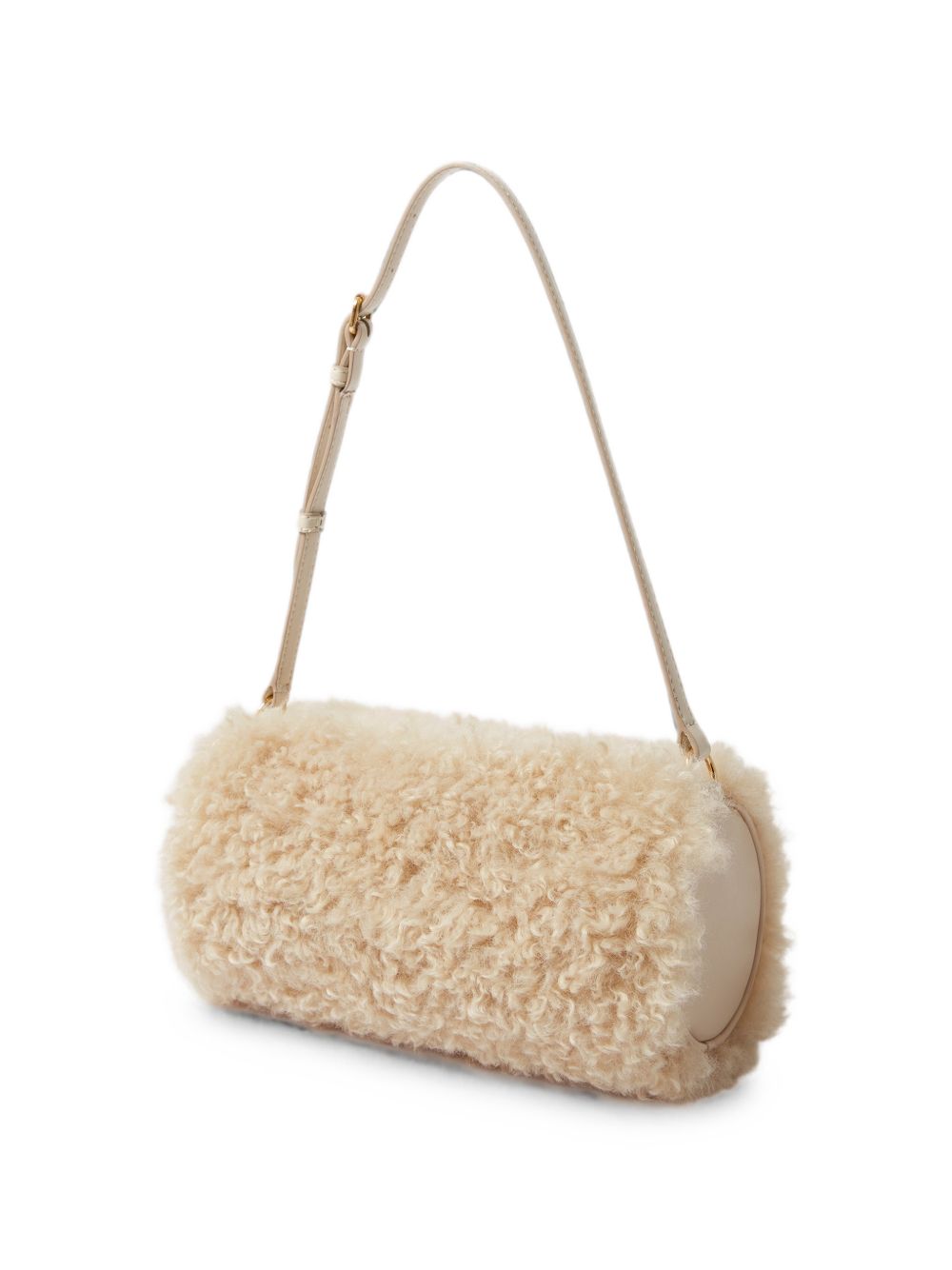 Stella McCartney Faux-Shearling Cylinder Bag