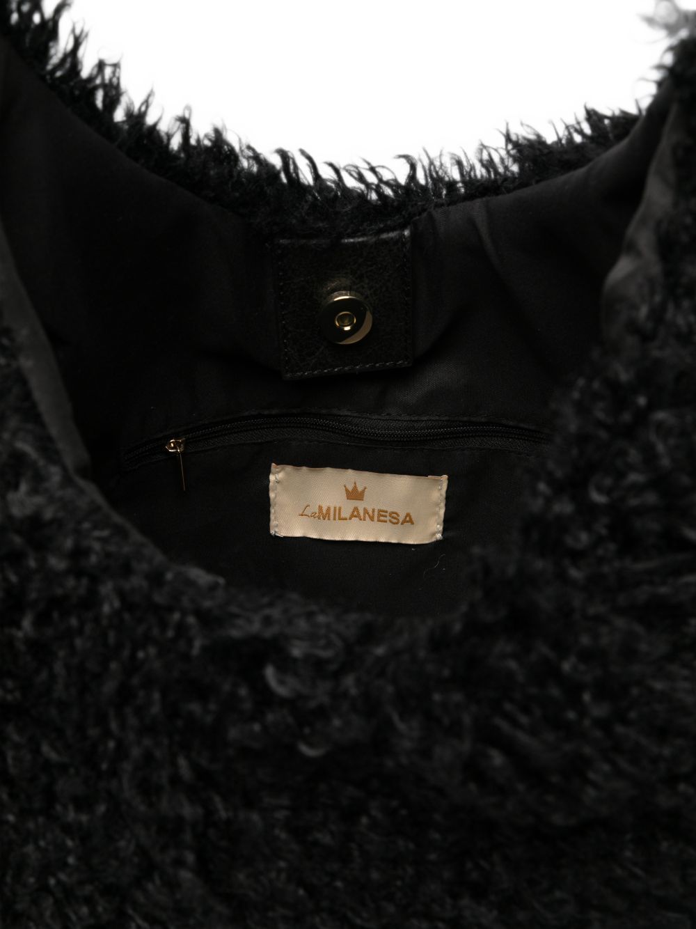 La Milanesa Oprah Faux-Shearling Bag