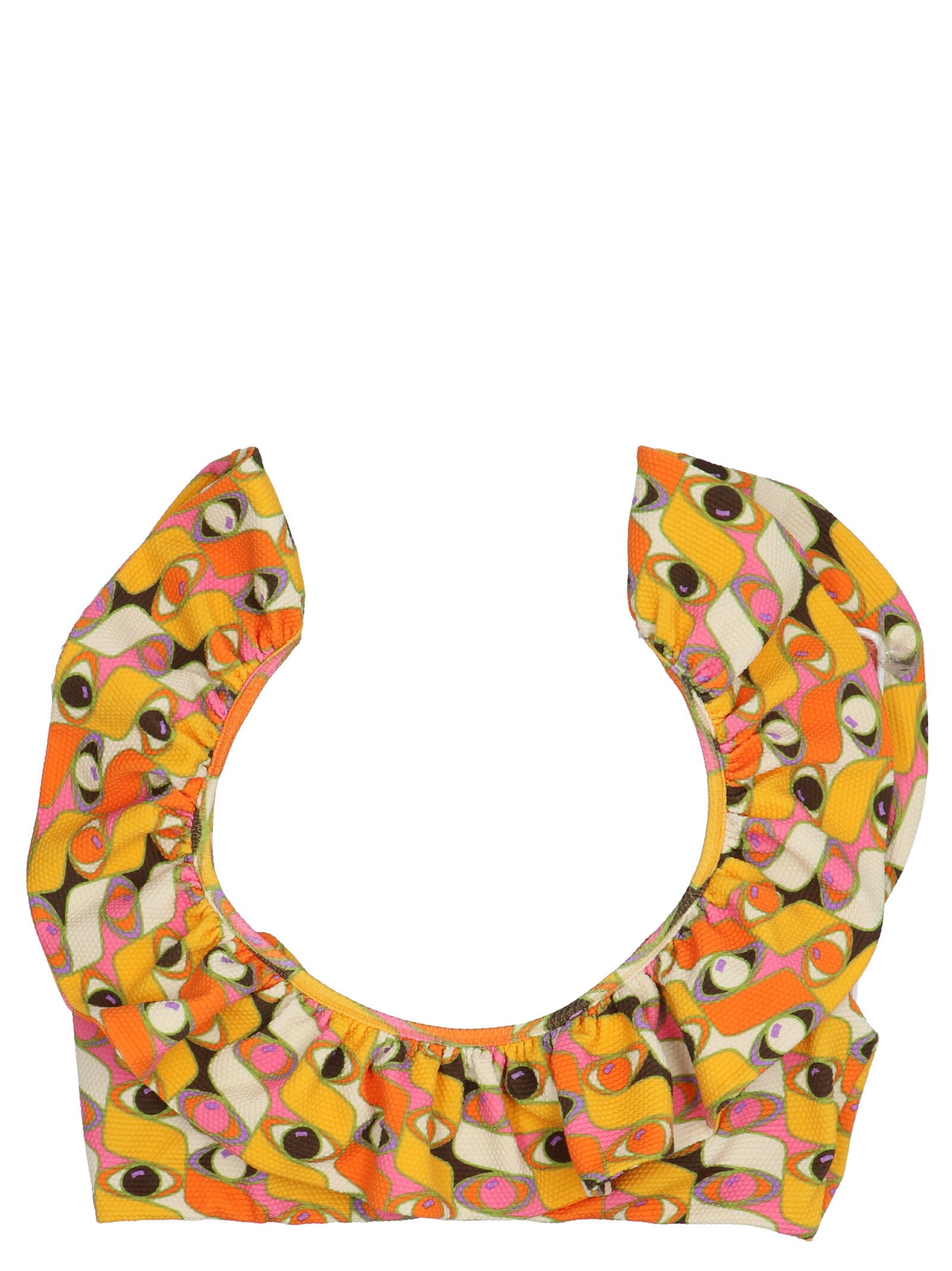La Double J Ruffle Bikini Top