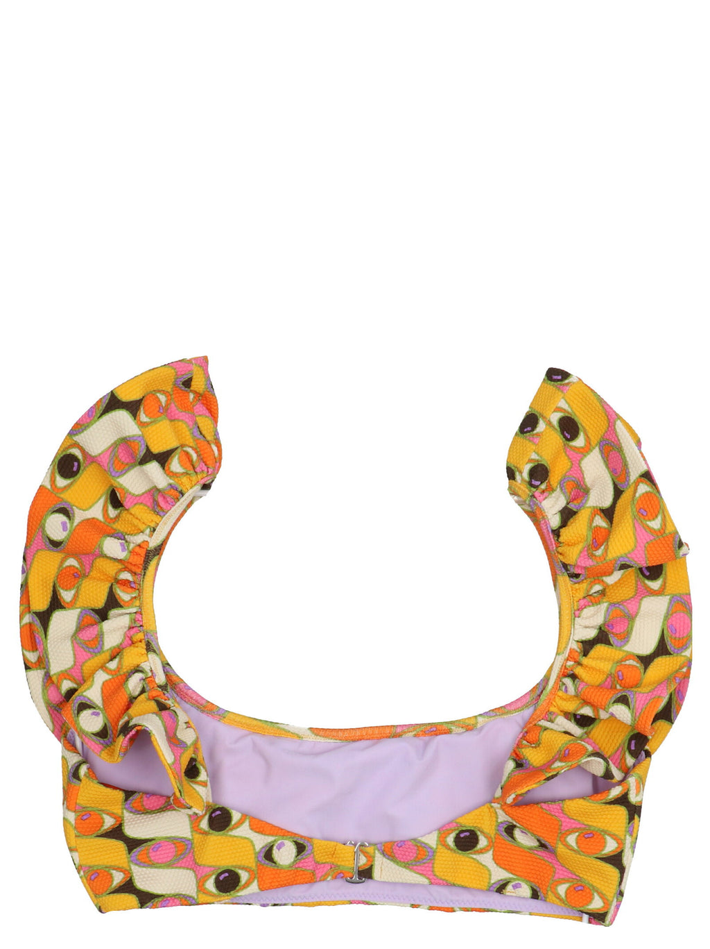 La Double J Ruffle Bikini Top