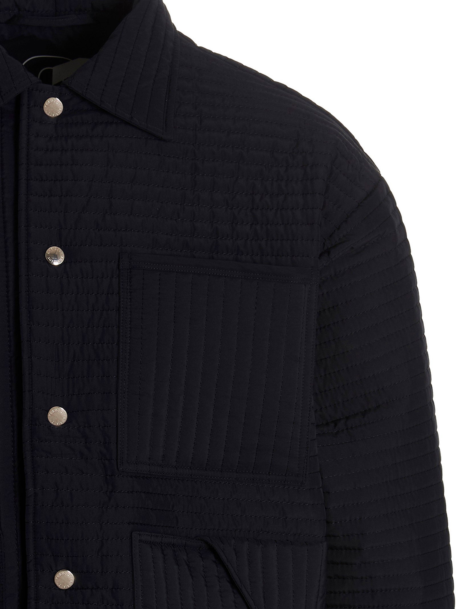 Khrisjoy Chore Quilted Stripes Down Jacket