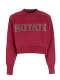 Rotate Birger Christensen Firm Rhinestone Sweatshirt