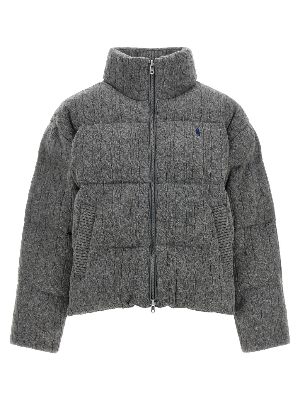 Polo Ralph Lauren Knitted Braided Down Jacket