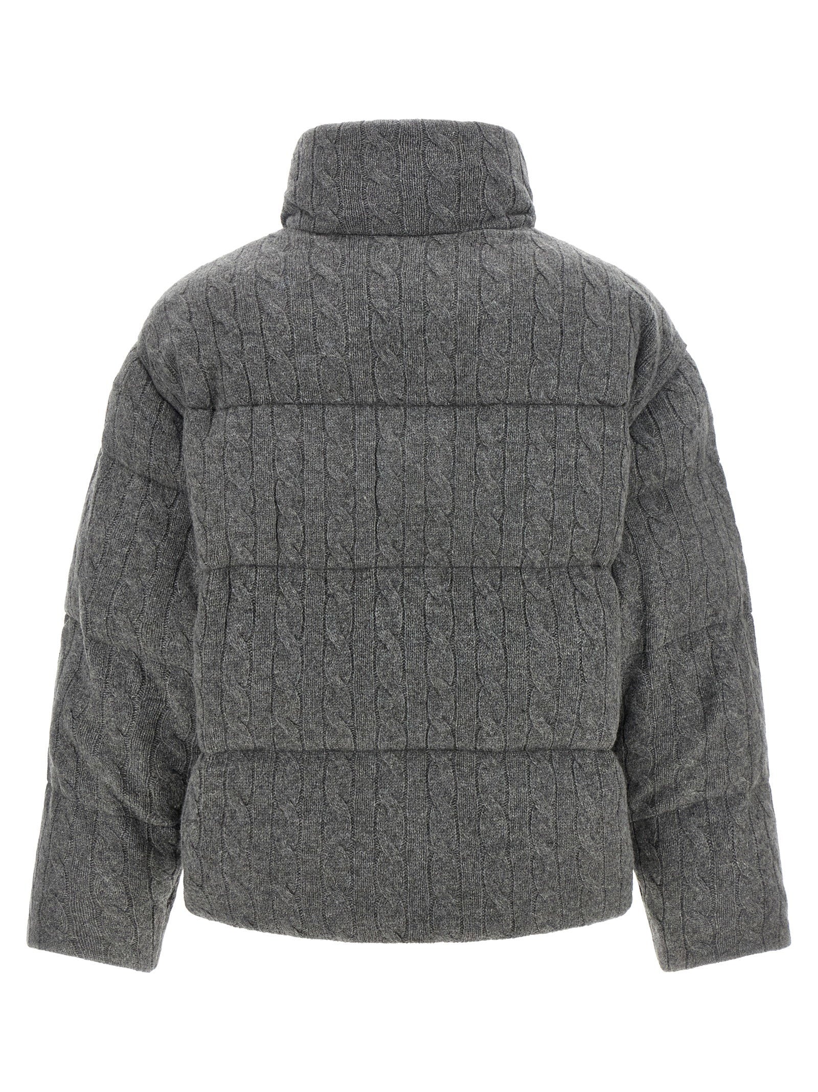 Polo Ralph Lauren Knitted Braided Down Jacket