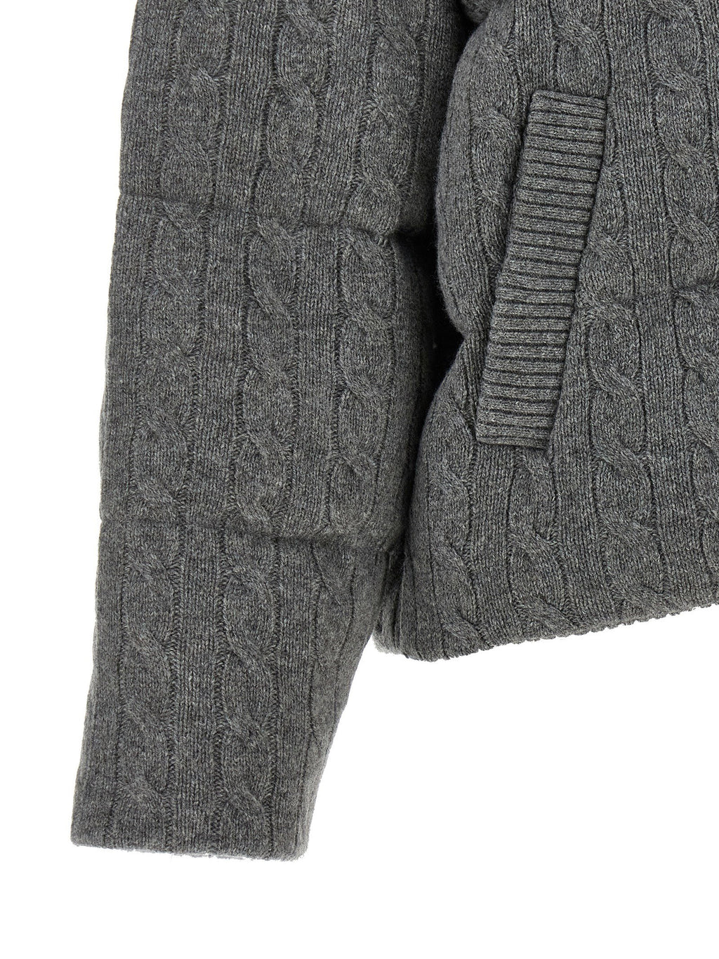 Polo Ralph Lauren Knitted Braided Down Jacket