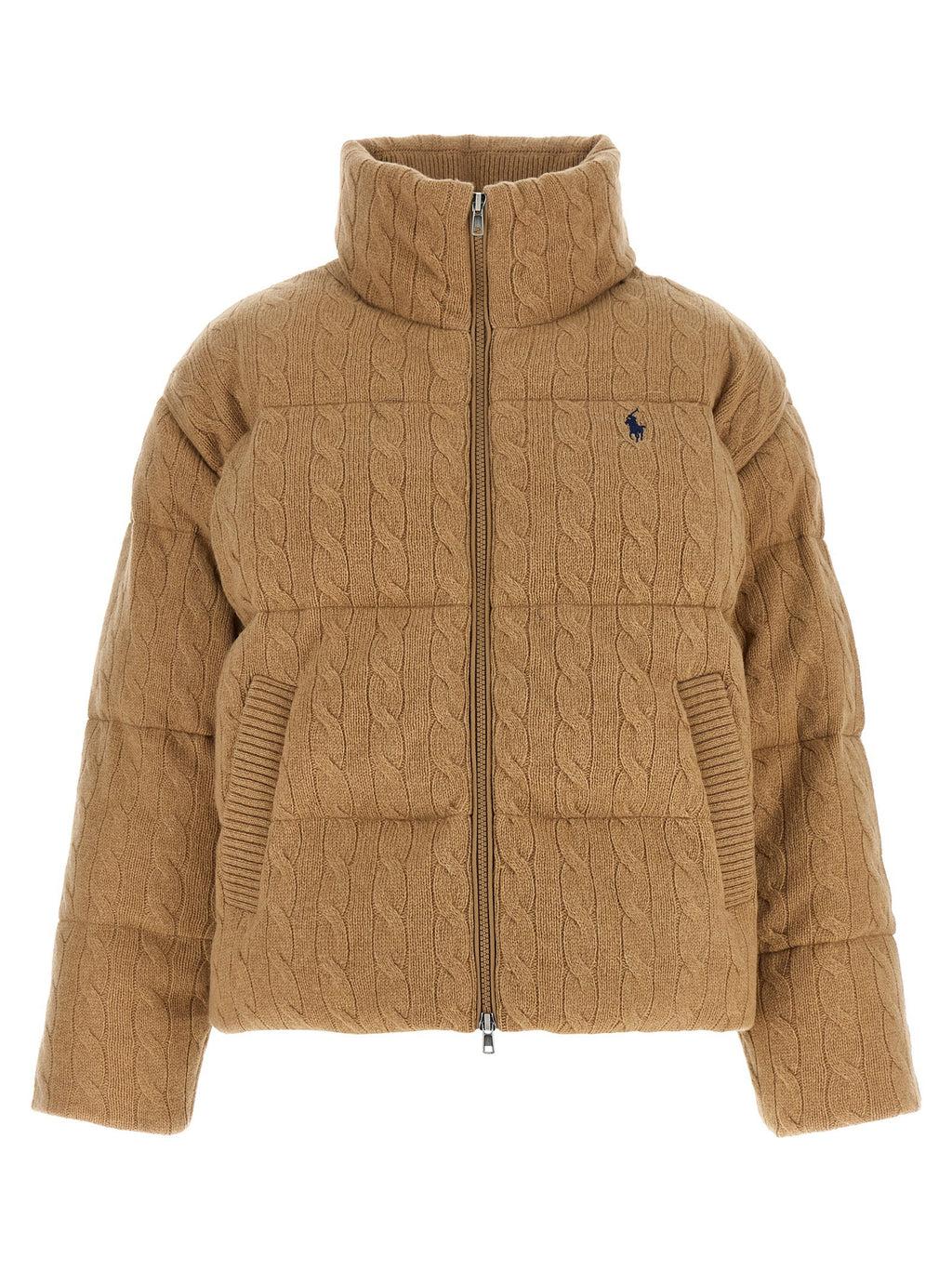 Polo Ralph Lauren Knitted Braided Down Jacket