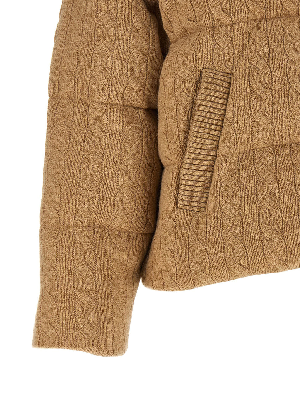 Polo Ralph Lauren Knitted Braided Down Jacket