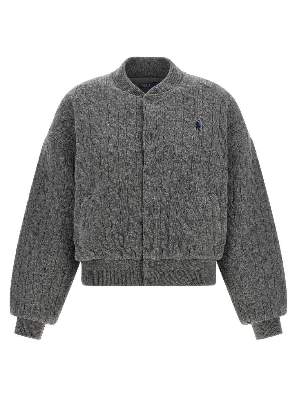 Polo Ralph Lauren Padded Knit Braided Bomber Jacket