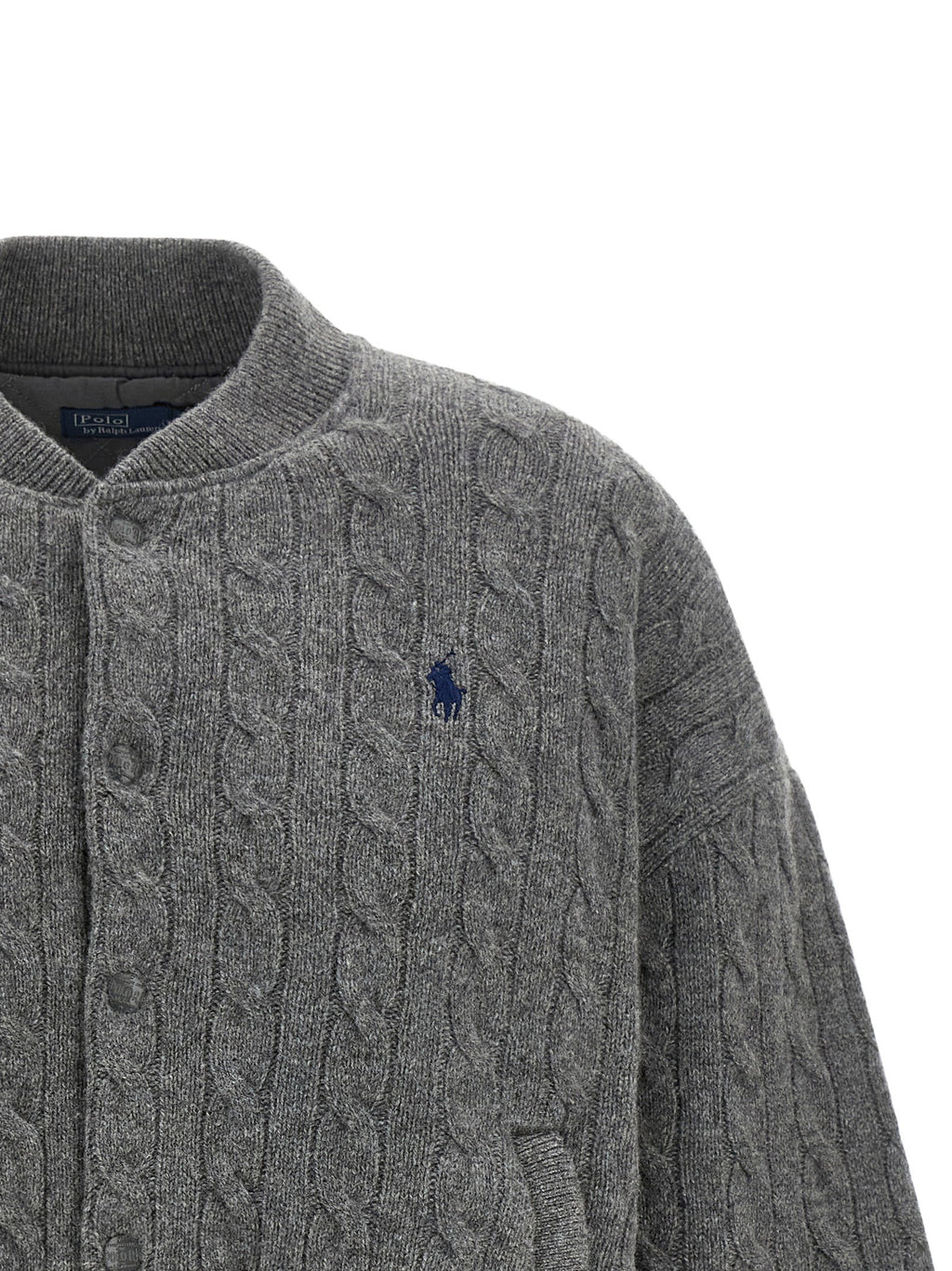 Polo Ralph Lauren Padded Knit Braided Bomber Jacket