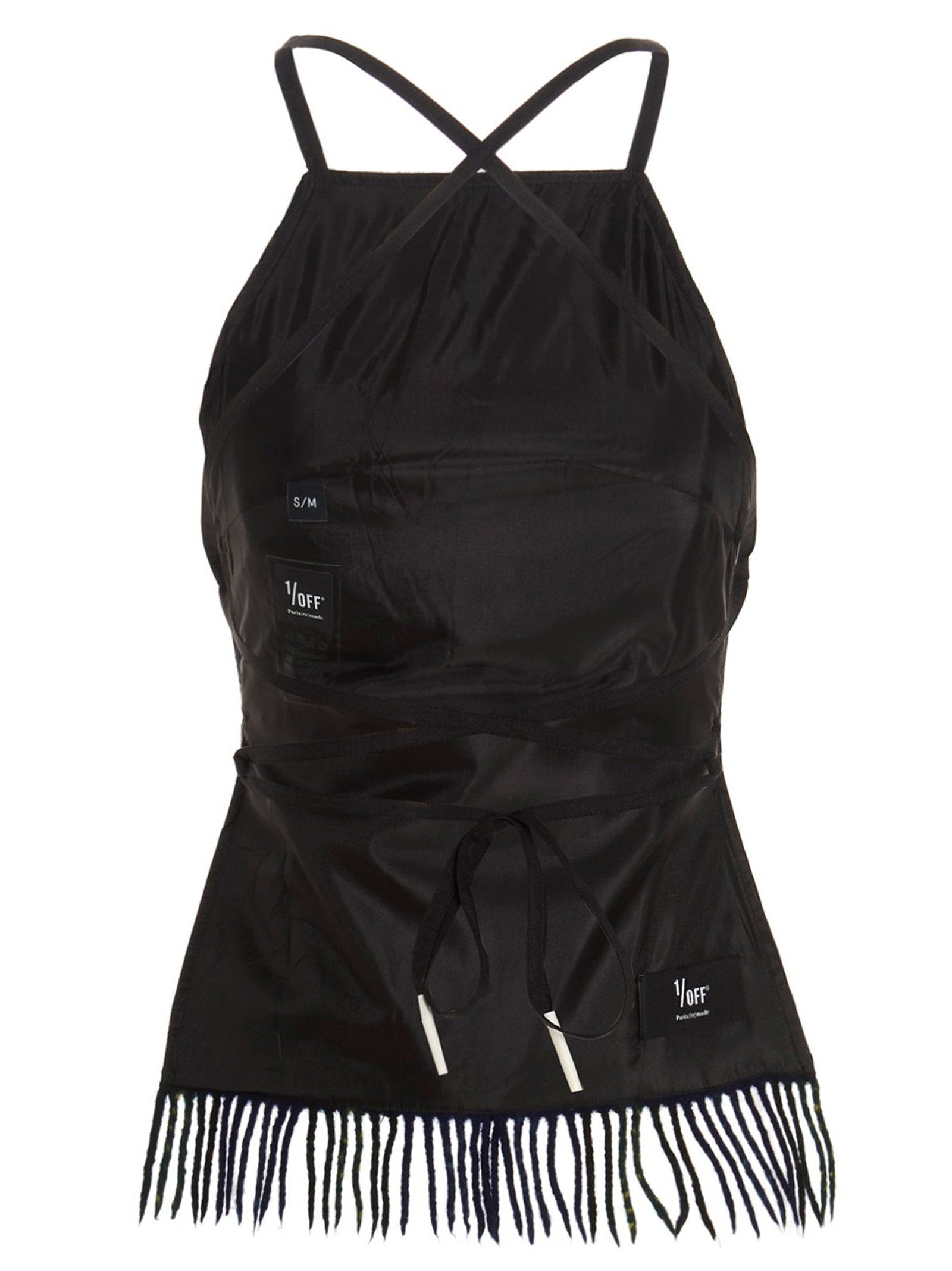 1/Off Checked Scarf Top