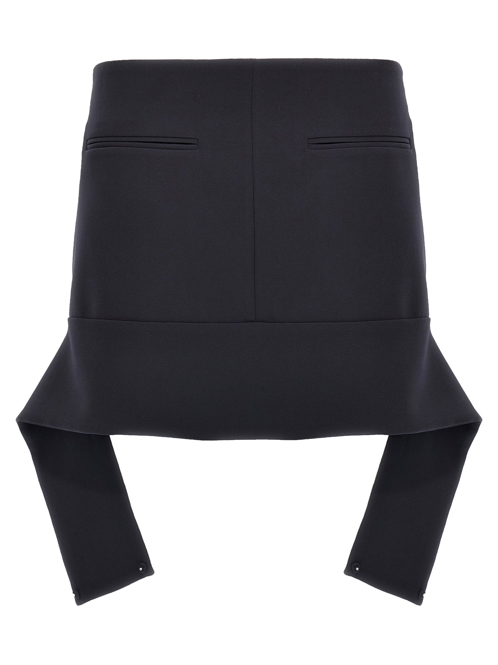 Courreges Reversed Belt Mini Skirt