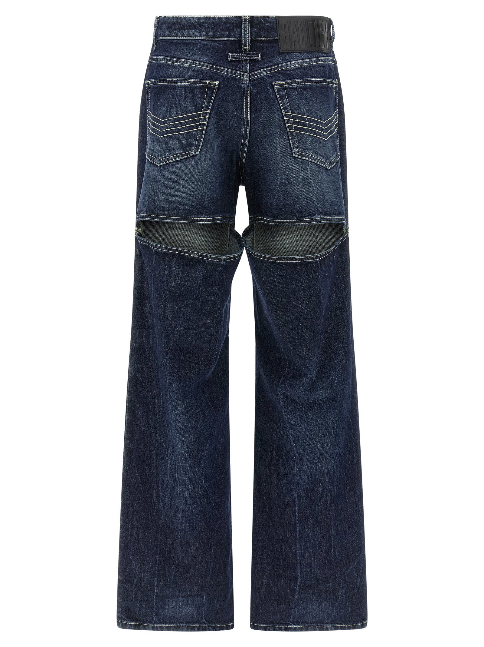 Jean Paul Gaultier The Blue Cut-out Jeans