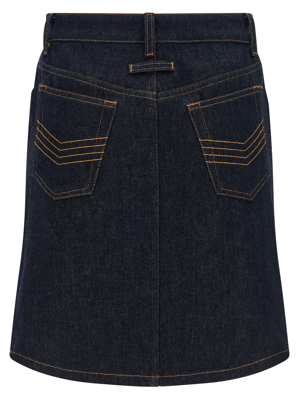 Jean Paul Gaultier Denim Mini Skirt With Cuts And Turn Up Skirt