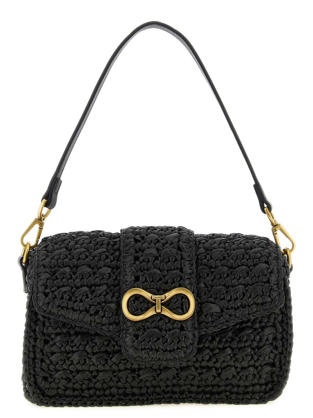 Twin Set Raffia Crossbody Bag
