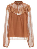 Twin Set Tulle Plumetis Blouse
